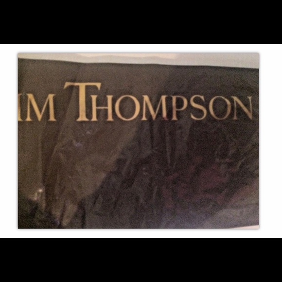 New Jim Thompson Small Clutch Dark Blue Snakeskin - Picture 11 of 16